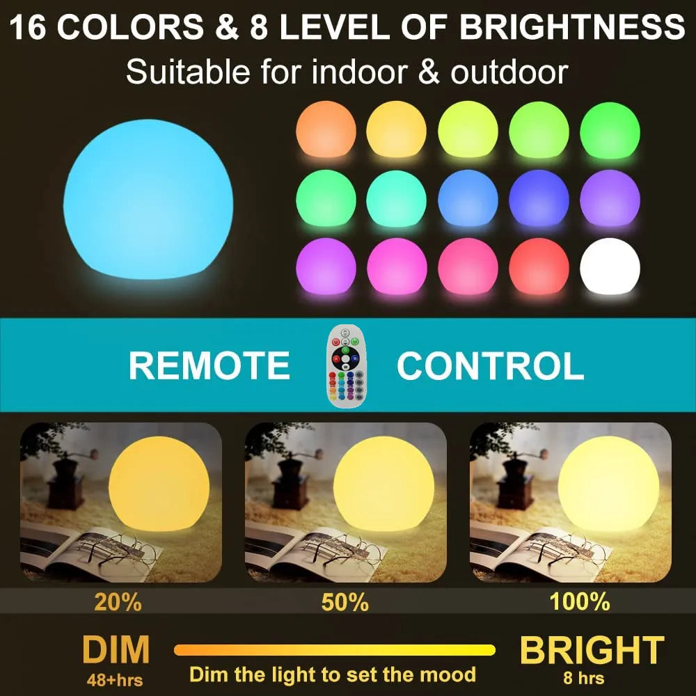 LED Spherical Garden Light