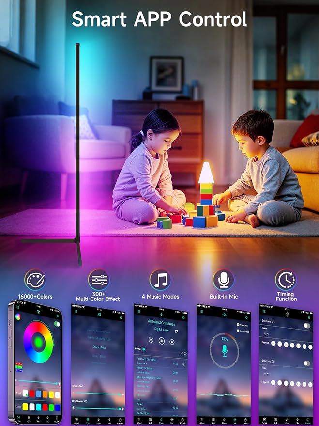 RGB Corner Floor Lamp