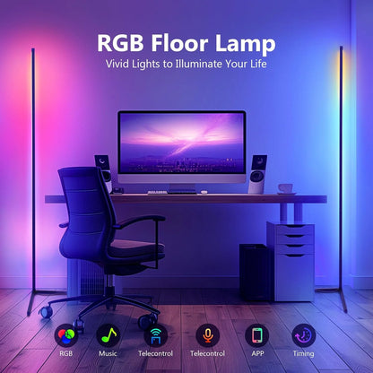 RGB Corner Floor Lamp