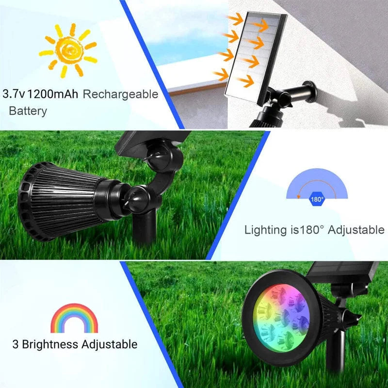Solar Powered Garden Spotlight