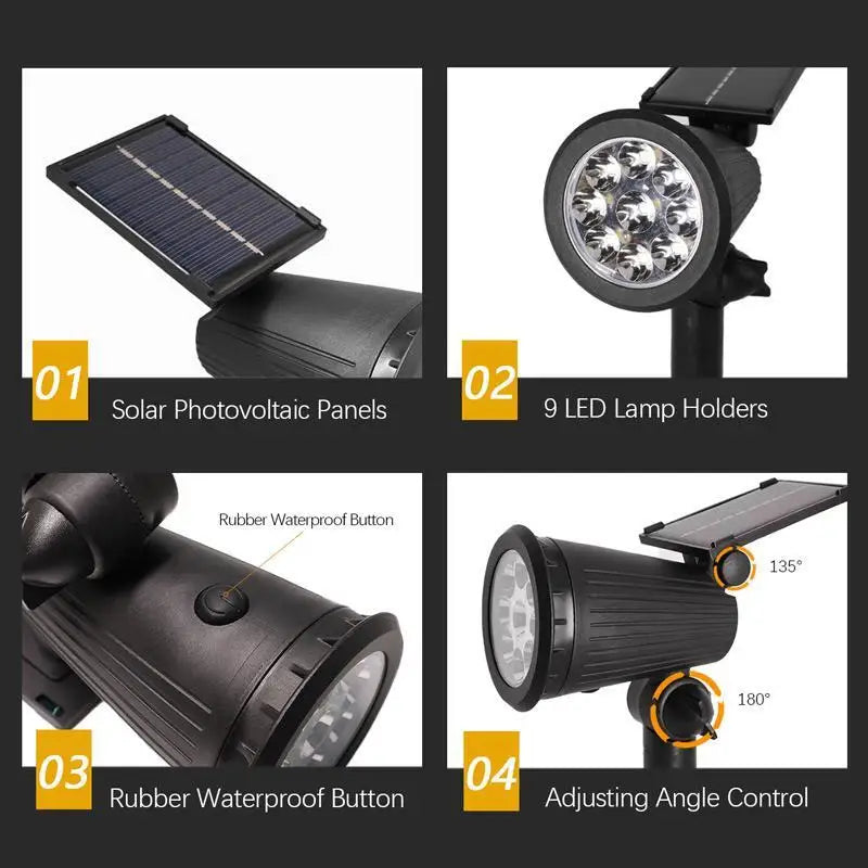 Solar Powered Garden Spotlight