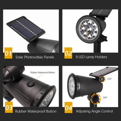 Solar Powered Garden Spotlight